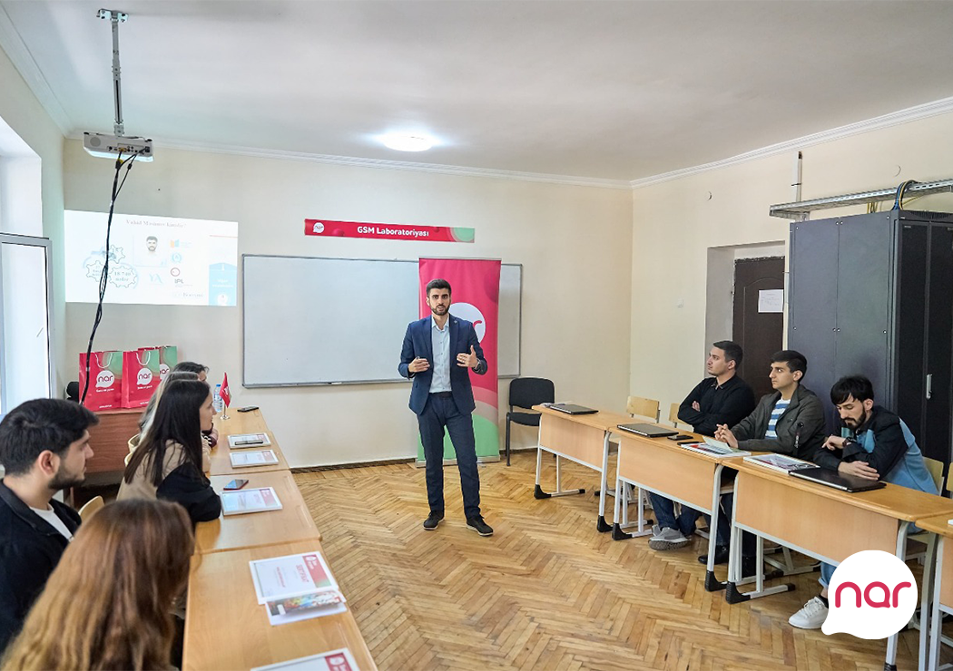 “Nar”ın dəstəyi ilə tələbələr üçün təlimlər keçirildi - FOTOLAR